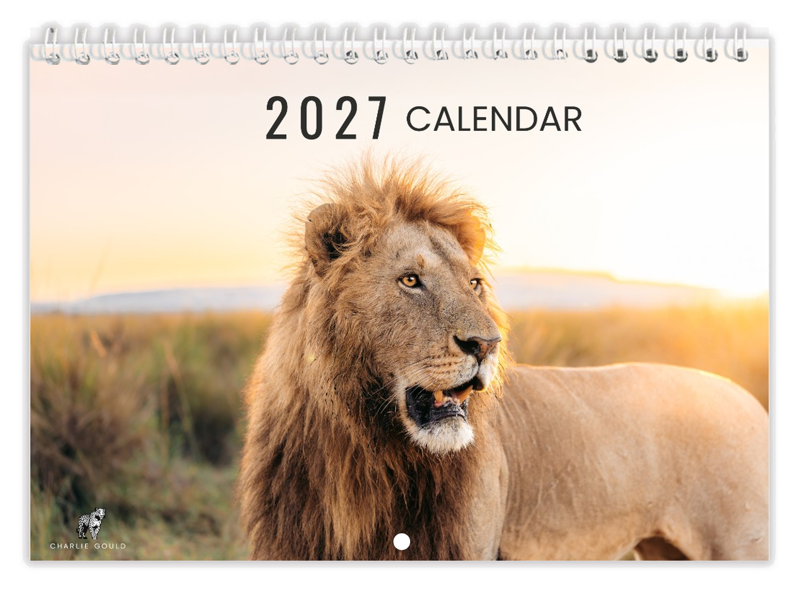 2027 colour wildlife calendar cover